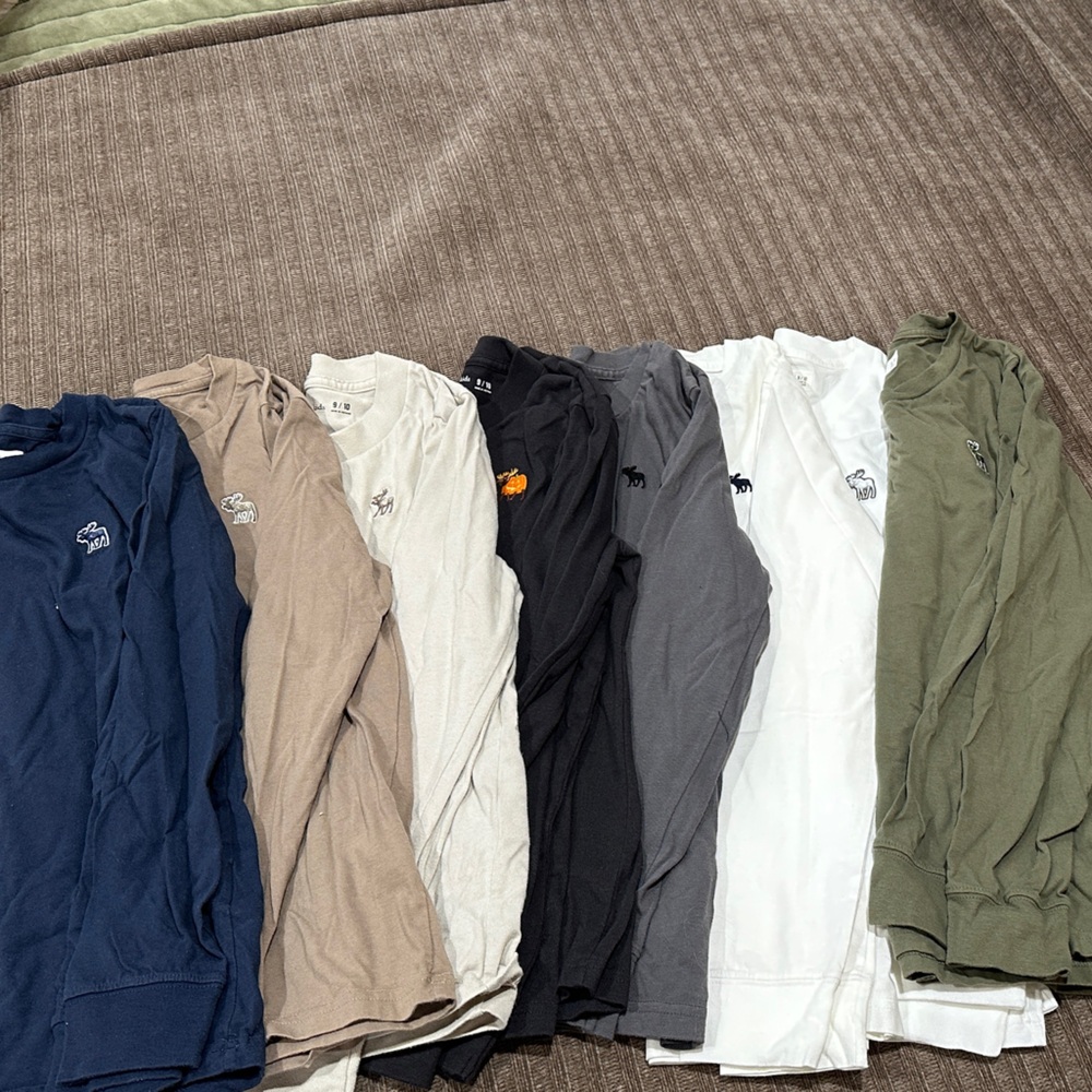 Abercrombie Kids Long Sleeve Tees - Multi-Color Pack
